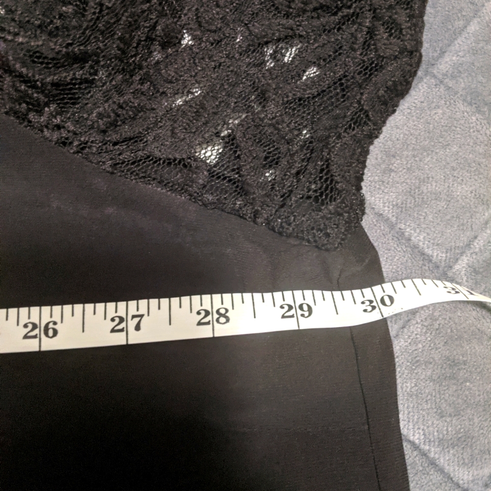 Julian Taylor Women's Plus Size 24W Black Flowy Lace Dress - Picture 4 of 6